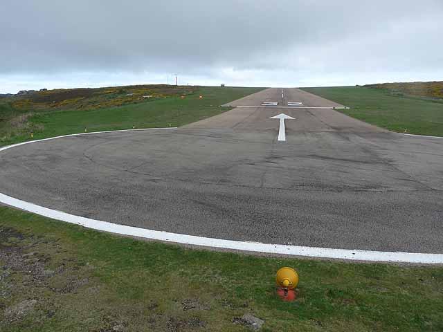 Runway at Isles of Scilly Airport