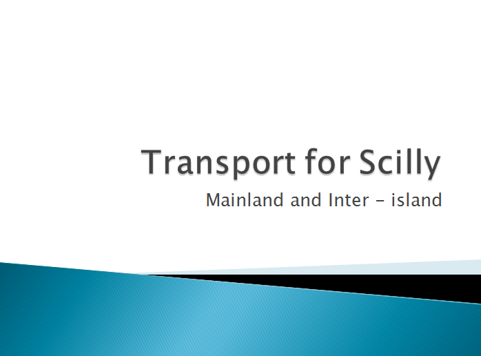 transport for scilly